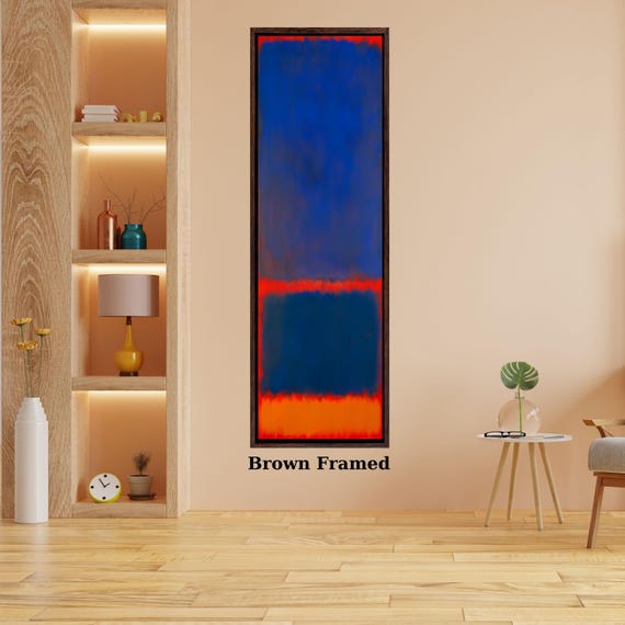 Long Narrow Canvas Wall Art Vertical Mark Rothko Canvas Art Famous Art,Canvas Large Wall Art,Vintage Art,Rothko Prints,Rothko Exhibition art