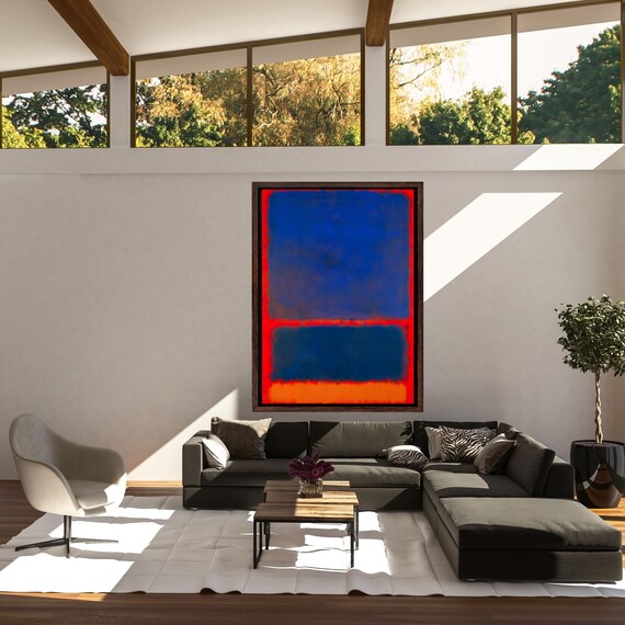 Rothko Canvas Wall Art Rothko Poster ,Museum Quality Abstract Mark Rothko Poster,Rothko Wall Art, Modern Exhibition Art ,Gift Wall Art decor