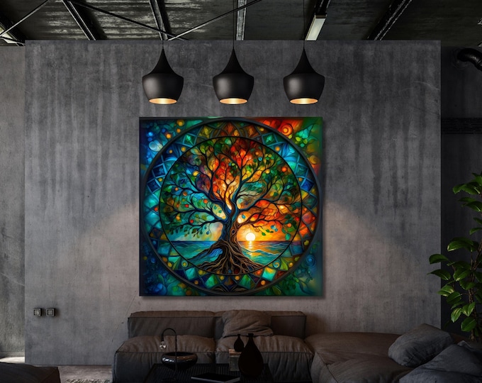 Tree of Life Gustav Klimt Canvas Print: Symbolic Celtic Wall Decor
