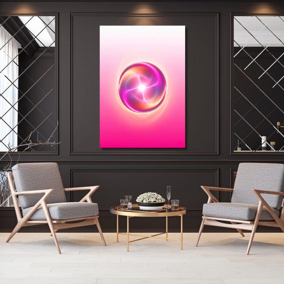Aura Canvas Poster, Angel Number Wall Art, Spiritual Gradient Print, Affirmation Art, Boho Aura Printable, Meditation Wall Decor gift art