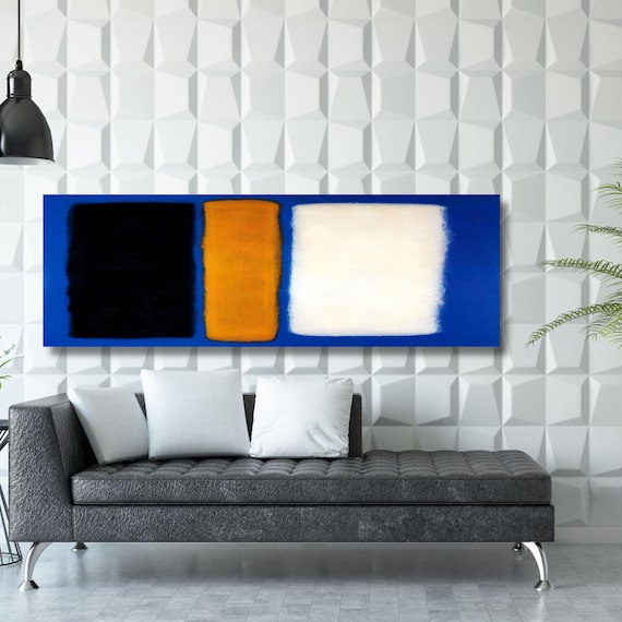 Panoramic Rothko Style Canvas Art: Large Wall Art, Vintage Print