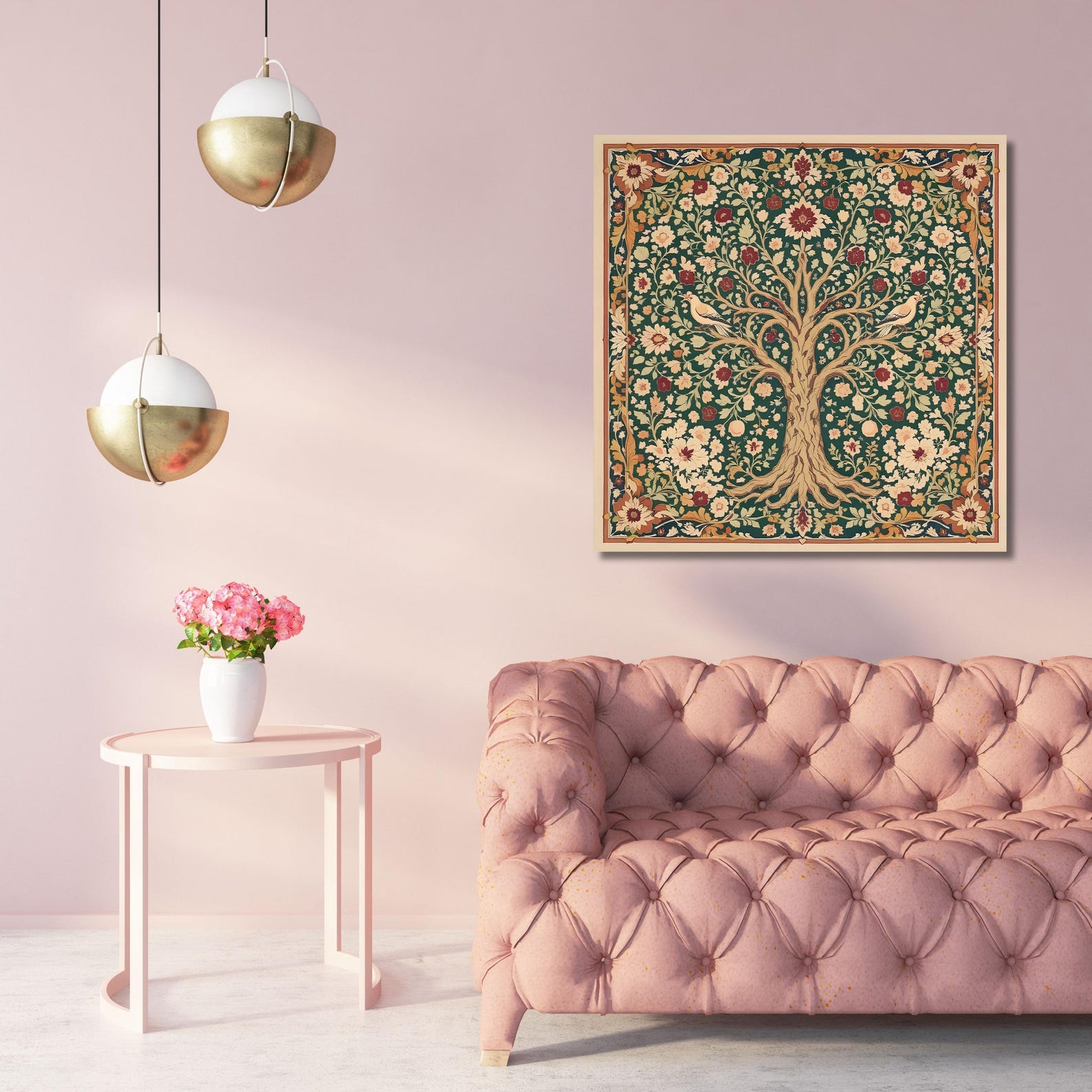 William Morris Tree of Life Canvas Print Vintage Wall Art Arts and ...