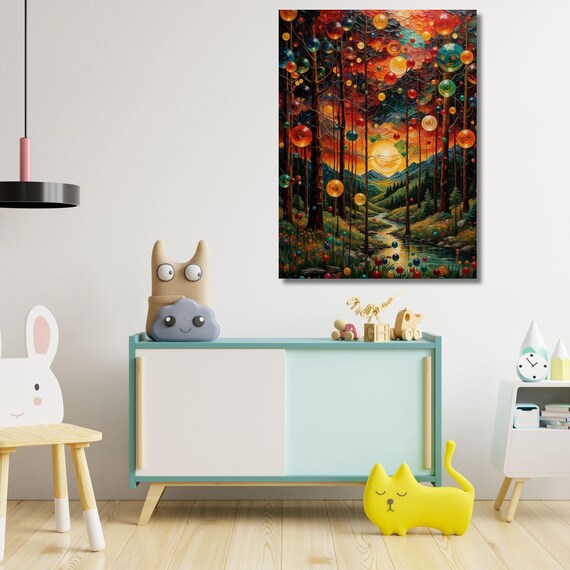 Gustav Klimt Canvas Wall Art Klimt Print, Klimt Canvas Poster, Gustav Klimt Poster, Klimt Exhibition Painting, Flower Garden Flower Market