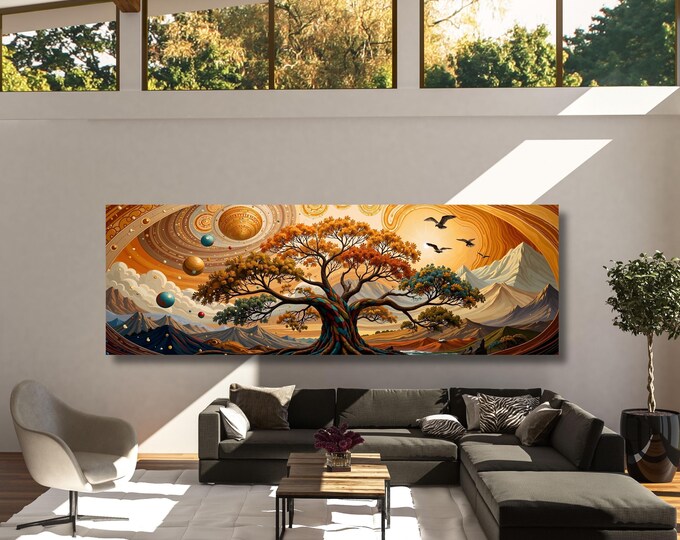 Tree of Life Canvas Art, Gustav Klimt Style (Ready to Hang, Multiple Sizes)