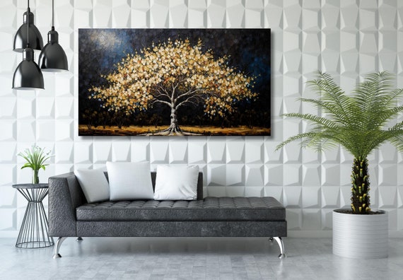 Klimt Tree of Life Canvas Wall Art, UV Ink Print
