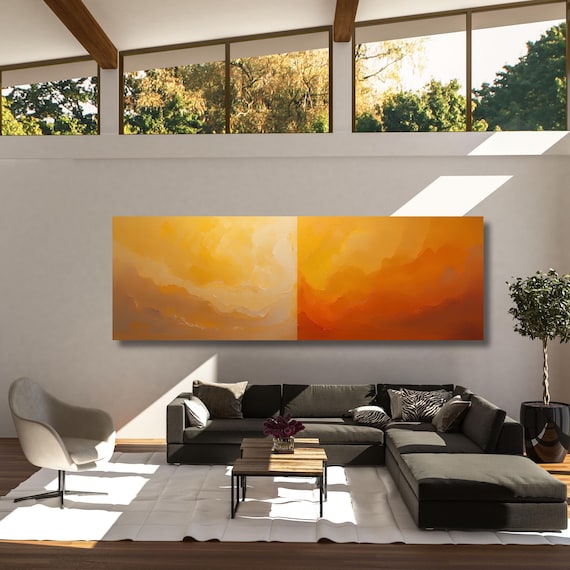 Panoramic Mark Rothko style Canvas Art Famous Art,Canvas Large Wall Art,Vintage Art,Rothko Art,Gift Rothko Wall Art Rothko Sun Exhibition