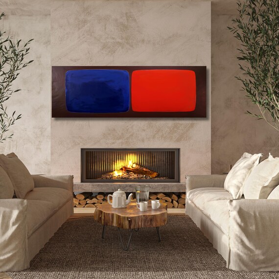 Panoramic Mark Rothko Canvas Print: Vintage Abstract Art