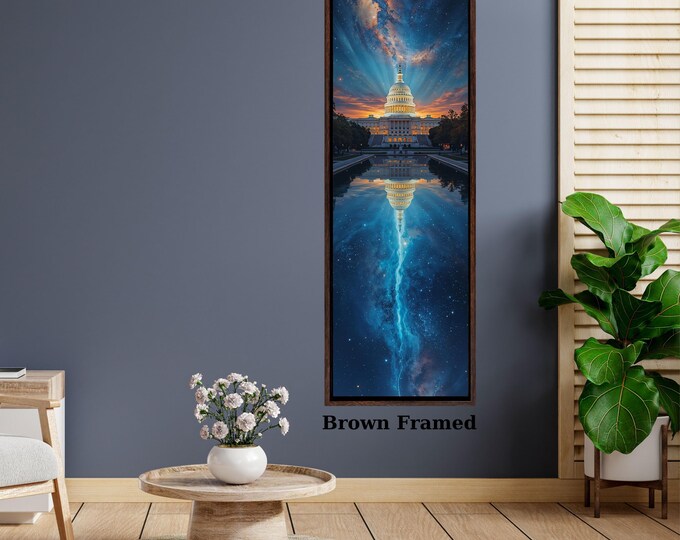 Canvas Wall Art: Vertical Nature Design - Neutral Colors, Modern Style