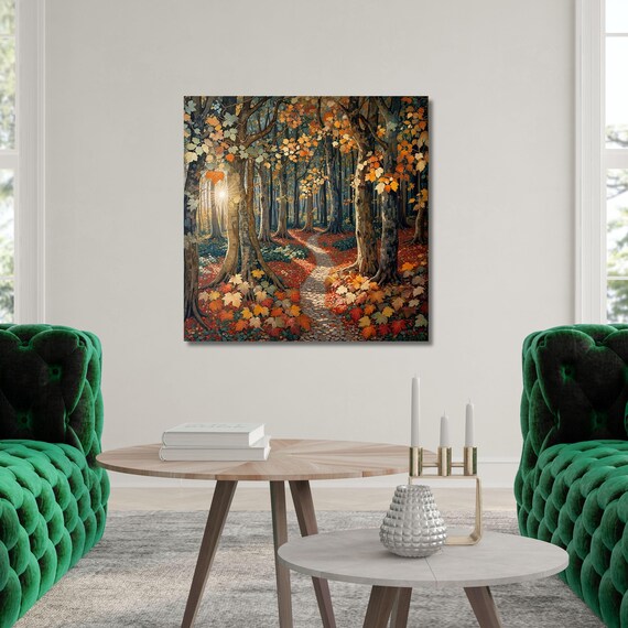 Celtic Klimt SunCanvas Wall Art Symbolic Artwork Klimt Canvas,Tree of sun Mandala Print,Klimt Exhibition Celtic Yggdrasil Wall Decor