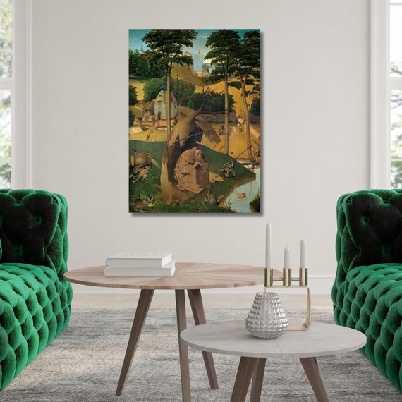 The Temptation of St Anthony Canvas Wall Art Hieronymus Bosch Print Poster Anthony Wall Art Bosch Giclee Wall Art Bosch gift