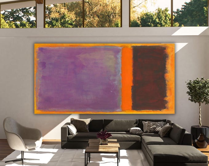 Panoramic Mark Rothko Canvas Art Famous Art,Canvas Large Wall Art,Vintage Art,Rothko Art,Gift Rothko  Wall Art Prints, Rothko Exhibition art