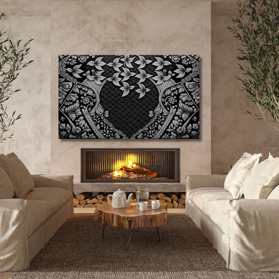 Abstract Canvas wall art, Luxury Art, Abstract Decor, Oversize Canvas, Contemporary Art Marble Canvas Black Gold Esher Decor Wall art gift