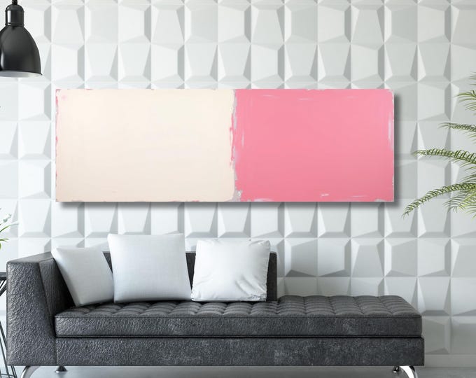 Mark Rothko Style Canvas Art, Large Abstract Wall Print, Exhibition Inspired Home Decor