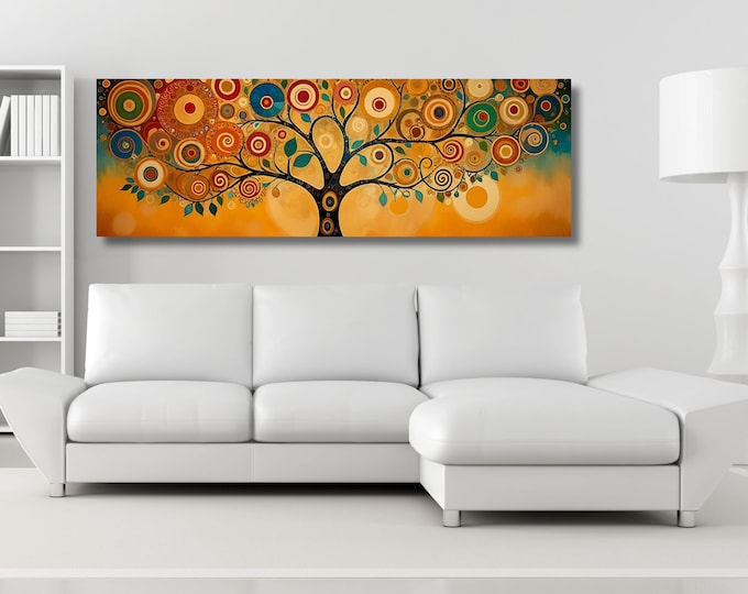 Gustav Klimt Tree of Life Canvas Print: Extra Large Wall Art