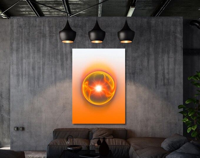 Aura Wall Art: Spiritual Gradient Print - Boho Meditation Decor