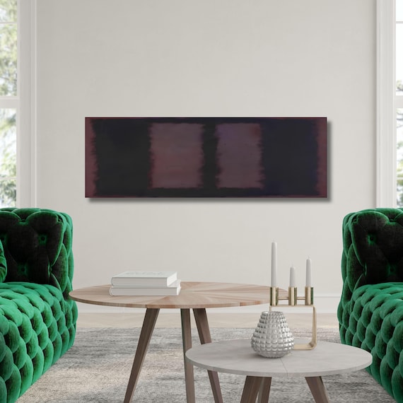 Panoramic Mark Rothko Canvas Art Print, Rothko Exhibition