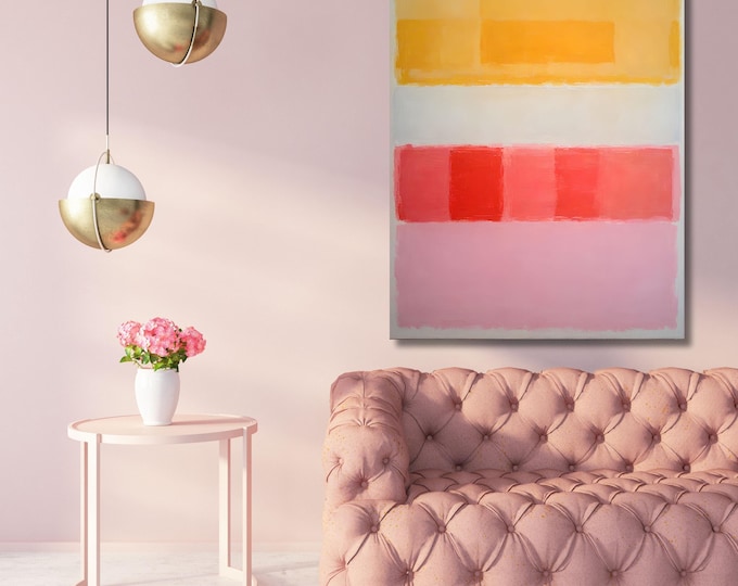 Mark Rothko Exhibition Art Print, Museum Quality Abstract Canvas Wall Art