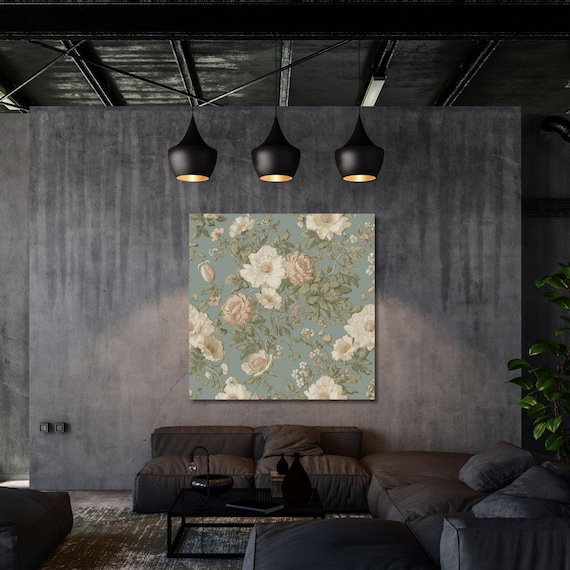 William Morris Canvas Print Vintage Wall Art Arts and Crafts Style Nature Inspired Botanical Decor for Living Room or Bedroom Canvas Wall
