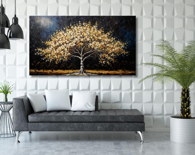 Klimt Tree of Life Canvas Wall Art, UV Ink Print