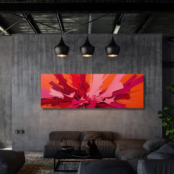 Rothko Style Abstract Canvas Art, Modern Color Block Painting