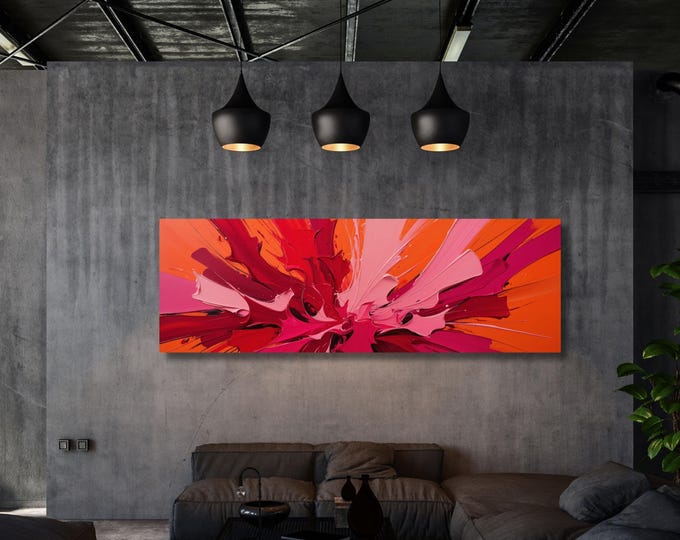 Rothko Style Abstract Canvas Art, Modern Color Block Painting