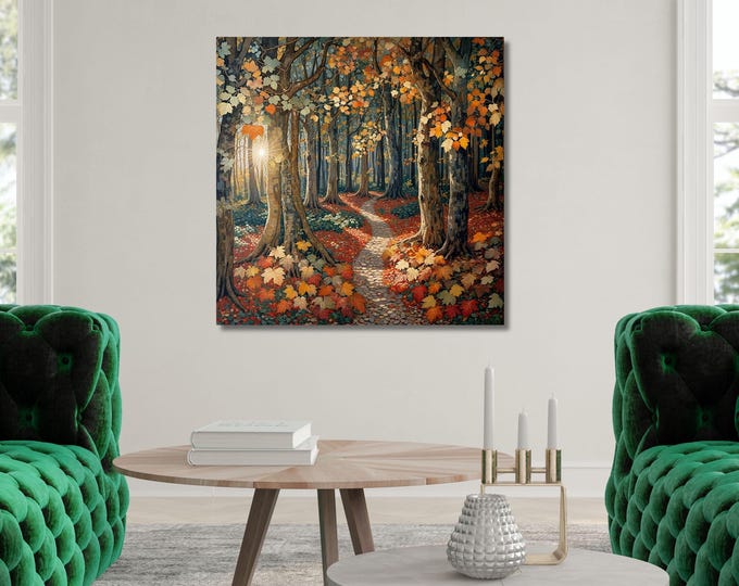 Tree of Life Canvas: Celtic Klimt Inspired Art (Framed or Unframed)