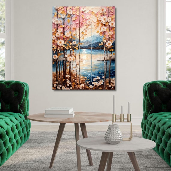 Gustav Klimt Flower Garden Canvas Print: Klimt Exhibition Painting