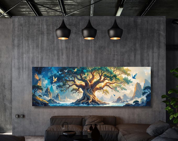 Tree of Life Wall Decor: Klimt Inspired Canvas Prints (Multiple Sizes)