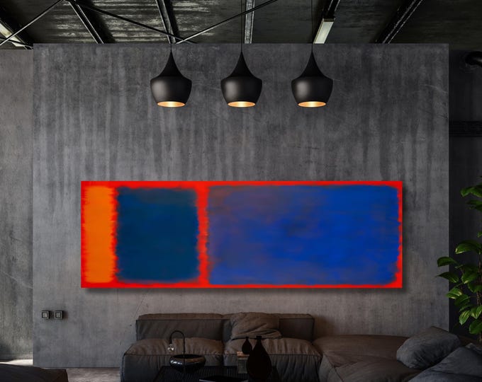 Panoramic Mark Rothko Canvas Art Famous Art,Canvas Large Wall Art,Vintage Art,Rothko Art,Gift Rothko  Wall Art Prints, Rothko Exhibition art
