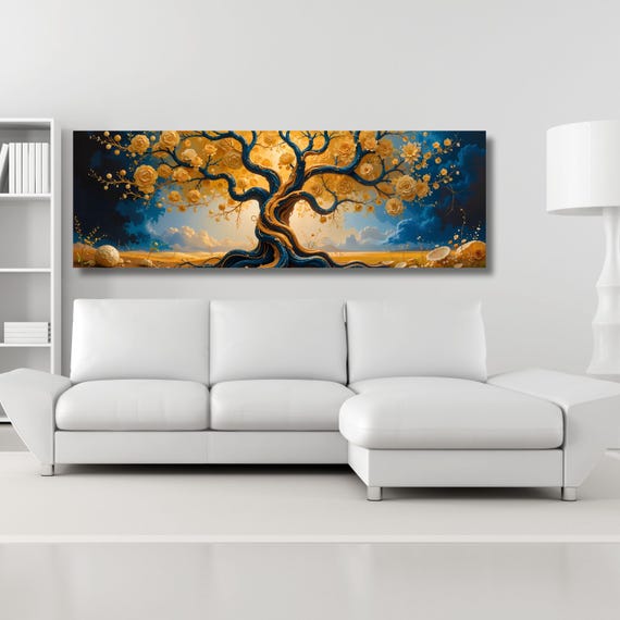 Tree of life Gustav Klimt Canvas Wall Art,Tree of life Framed Wall Art,Tree of life Poster, Extra Large Wall Art Tree of life Ready to Hang