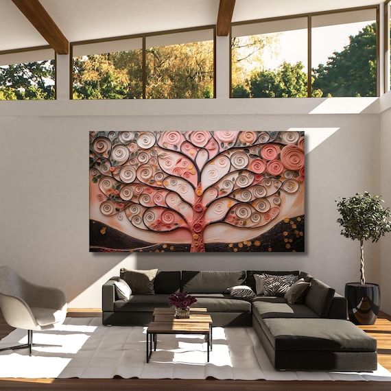 Gustav Klimt Tree of Life Canvas Art: Extra Large Ready to Hang