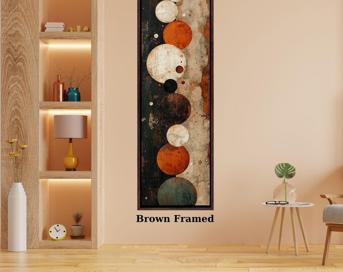Long Narrow Canvas Wall Art - Vertical Nature Print for Small Spaces