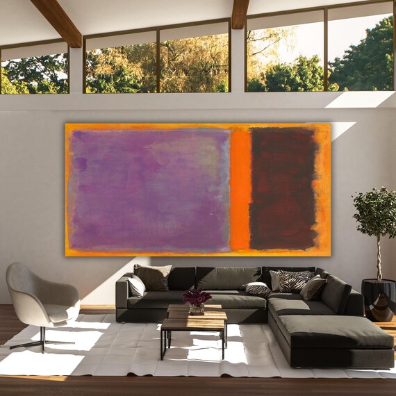 Panoramic Mark Rothko Canvas Art Famous Art,Canvas Large Wall Art,Vintage Art,Rothko Art,Gift Rothko  Wall Art Prints, Rothko Exhibition art