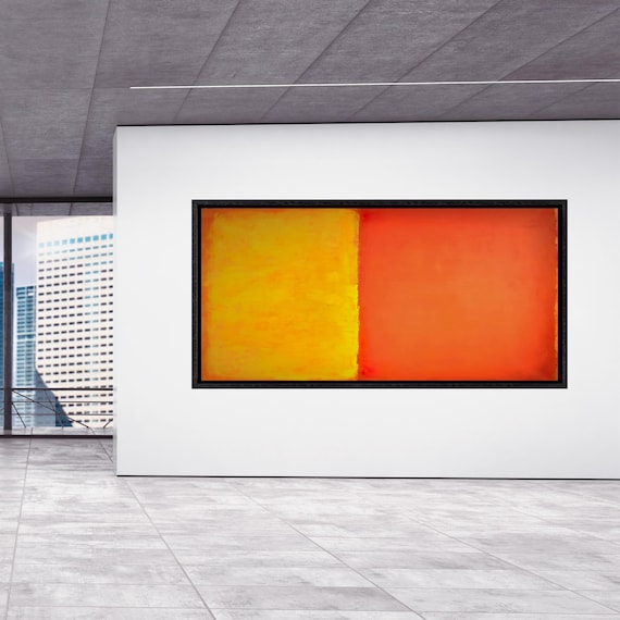 Panoramic Mark Rothko Canvas Art Famous Art,Canvas Large Wall Art,Vintage Art,Rothko Art,Gift Rothko  Wall Art Prints, Rothko Exhibition art