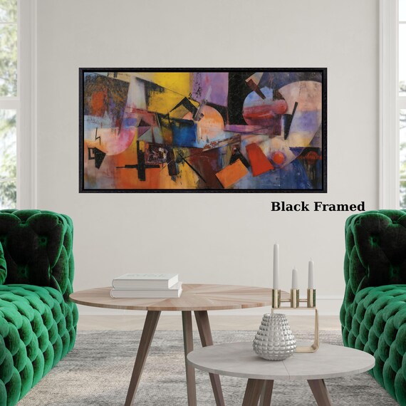 Wassily Kandinsky Style Abstract Canvas Prints – Colorful Modern Geometric Wall Art Decor