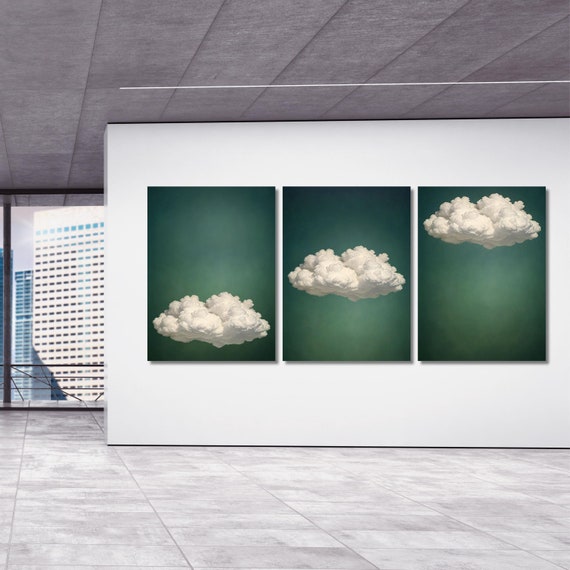 Dreamy Cloud Prints Set: Minimalist Japandi Wall Art