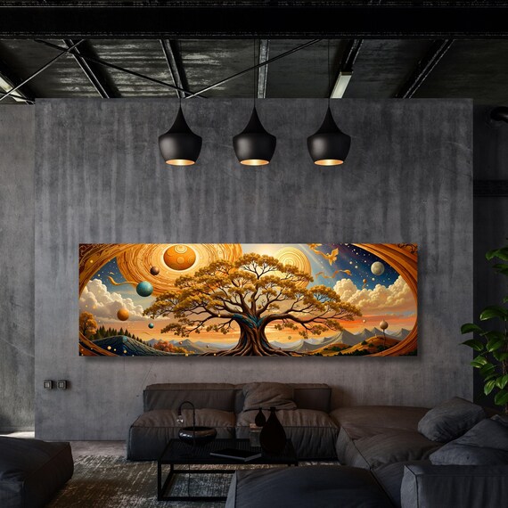 Tree of life Gustav Klimt Canvas Wall Art,Tree of life Framed Wall Art,Tree of life Poster, Extra Large Wall Art Tree of life Ready to Hang