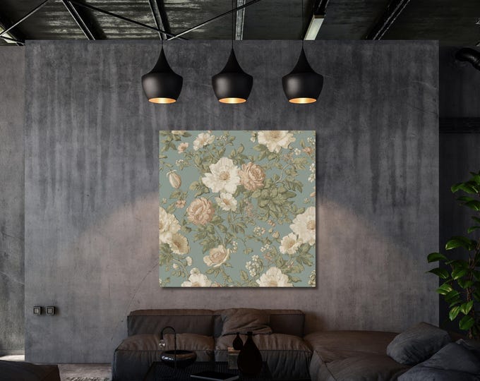 Canvas Wall Art: William Morris Botanical Print - Vintage Style