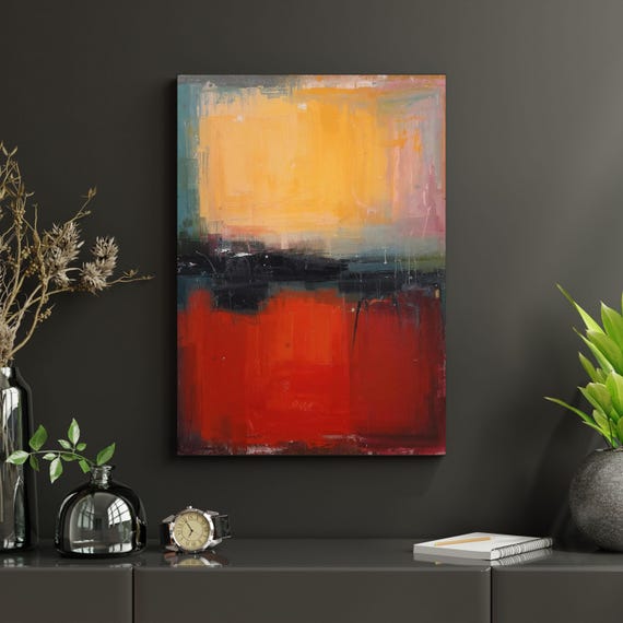 Rothko Canvas Wall Art Rothko Poster ,Museum Quality Abstract Mark Rothko Poster,Rothko Wall Art, Modern Exhibition Art ,Gift Wall Art decor