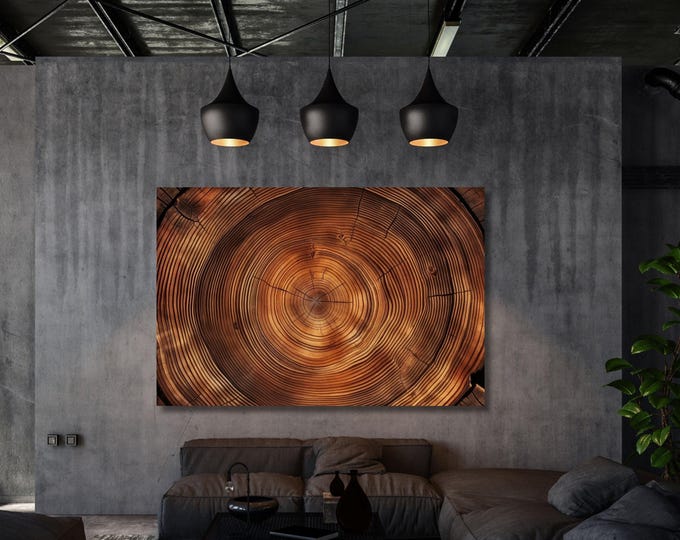 Tree Rings Canvas Wall Art Elegant Natural Wall Art Great Design Solution for Echo Tree Ring Print stump,Tree ring Wood Canvas art Texture
