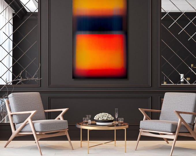 Mark Rothko Abstract Canvas Wall Art, Museum Quality Exhibition Poster (Digital Download)