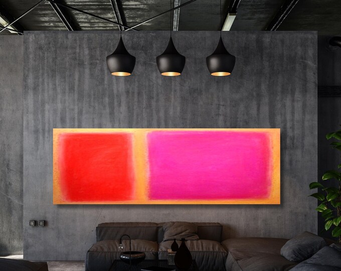 Panoramic Mark Rothko Canvas Art: Vintage Style Wall Art