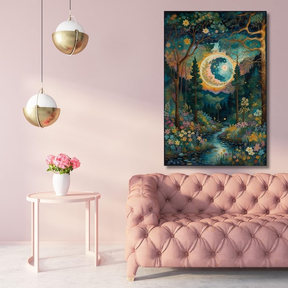 Gustav Klimt Canvas Wall Art Klimt Print, Klimt Canvas Poster, Gustav Klimt Poster, Klimt Exhibition Painting, Flower Garden Flower Market