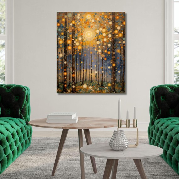 Gustav Klimt Canvas Wall Art Klimt Print, Klimt Canvas Poster, Gustav Klimt Poster, Klimt Exhibition Painting, Flower Garden Flower Market