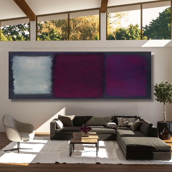 Panoramic Mark Rothko Canvas Art Famous Art,Canvas Large Wall Art,Vintage Art,Rothko Art,Gift Rothko  Wall Art Prints, Rothko Exhibition art