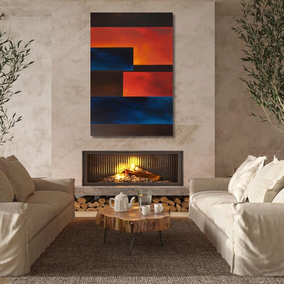 Rothko Style Abstract Canvas Art Print: Modern Wall Decor