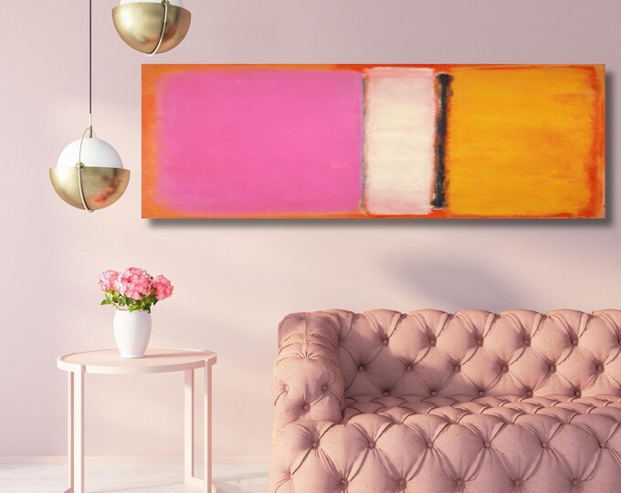 Mark Rothko Canvas Art Print, Panoramic Abstract Expressionism