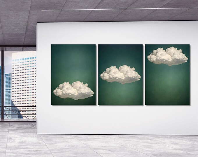 Dreamy Cloud Prints Set: Minimalist Japandi Wall Art