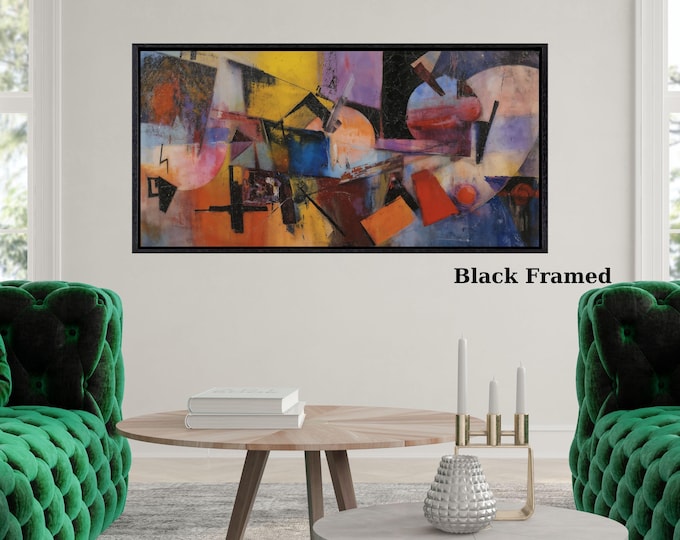 Wassily Kandinsky Style Abstract Canvas Prints – Colorful Modern Geometric Wall Art Decor