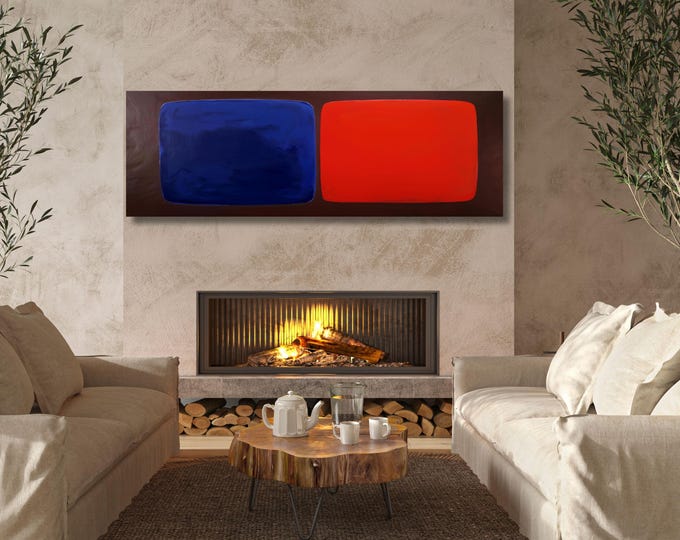 Panoramic Mark Rothko Canvas Print: Vintage Abstract Art